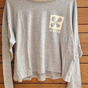 Sisstrevolution Sisstrevolution Reign LS Knit Tee Dark Heather Grey