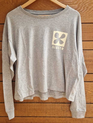 Sisstrevolution Sisstrevolution Reign LS Knit Tee Dark Heather Grey
