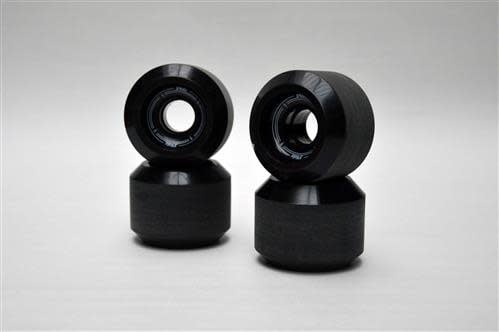 Slide Surf Skateboards Slide Surf Skate 65mm Wheel Set 78A Black (pack Of 4 Wheels)