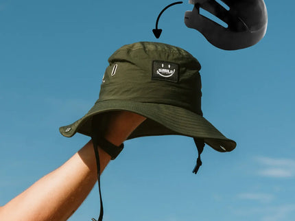 Smile Surfwear Smile Surfwear Reef Ranger 1.0 Surf Hat / Helmet Ocean Olive