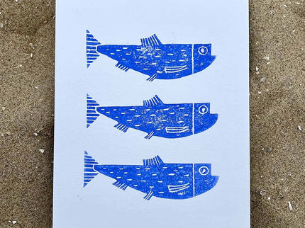 Studio Els Studio Els Lino Print 3 Haringen