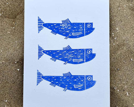 Studio Els Studio Els Lino Print 3 Haringen