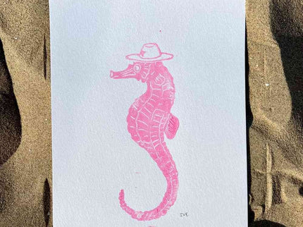 Studio Els Studio Els Seahorse Cowboy Print A4