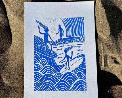 Studio Els Studio Els Surfers Print A4