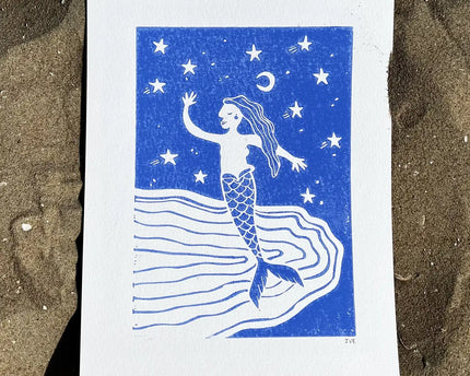 Studio Els Studio Els Zeemeermin Print A4