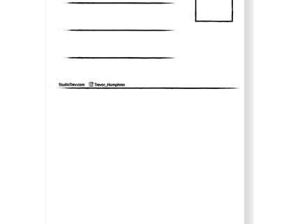 StudioTrev Trevor Humphres Endless Lines Ansichtkaart