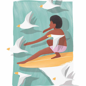 StudioTrev Trevor Humphres Longboard Birdman Ansichtkaart