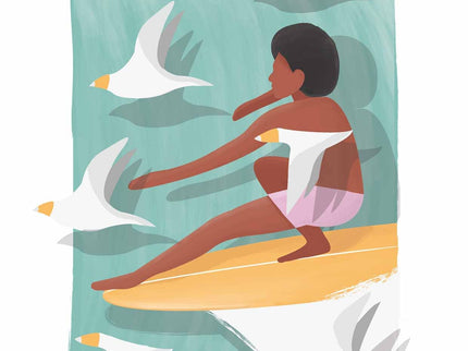 StudioTrev Trevor Humphres Longboard Birdman Ansichtkaart