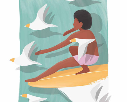 StudioTrev Trevor Humphres Longboard Birdman Ansichtkaart