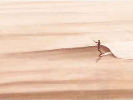 StudioTrev Trevor Humphres Longboard Noserider Ansichtkaart
