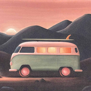 StudioTrev Trevor Humphres Mountain Camp Ansichtkaart