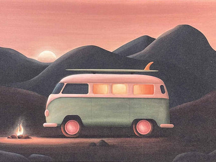 StudioTrev Trevor Humphres Mountain Camp Ansichtkaart