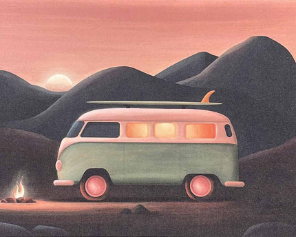 StudioTrev Trevor Humphres Mountain Camp Ansichtkaart