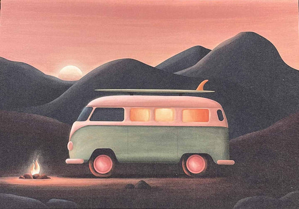 StudioTrev Trevor Humphres Mountain Camp Ansichtkaart