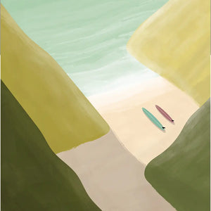 StudioTrev Trevor Humphres Secret Beach 2 Ansichtkaart