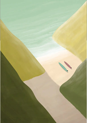 StudioTrev Trevor Humphres Secret Beach 2 Ansichtkaart