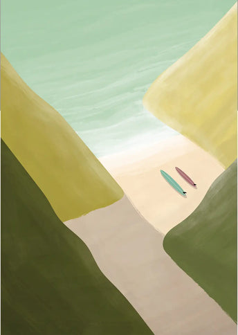 StudioTrev Trevor Humphres Secret Beach 2 Ansichtkaart
