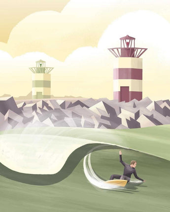 StudioTrev Trevor Humphres Skiffa Bay Ansichtkaart