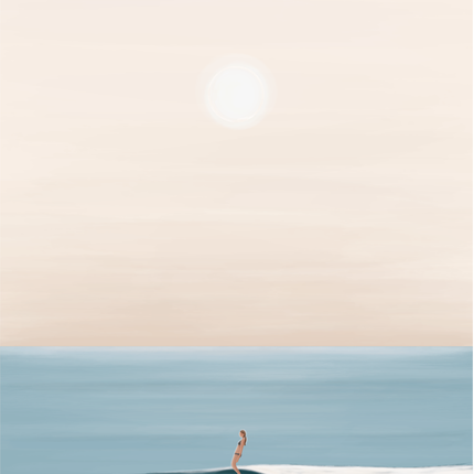 StudioTrev Trevor Humphres Tiny Wave Glide Ansichtkaart