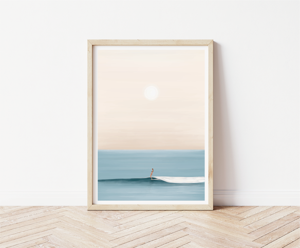 StudioTrev Trevor Humphres Tiny Wave Glide Poster