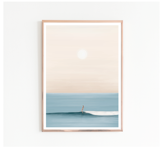 StudioTrev Trevor Humphres Tiny Wave Glide Poster