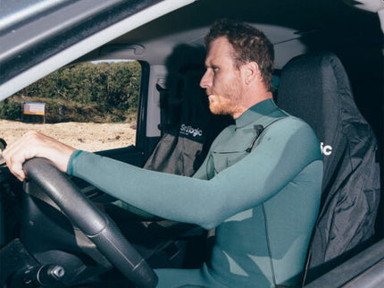 Surflogic Surflogic Single Car Seat Cover Black Cyan
