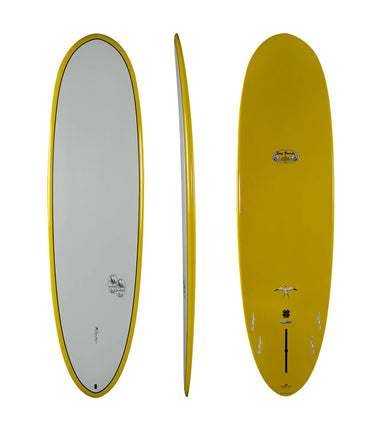 Surftech Donald Takayama Takayama 7'4 Scorpion 2 - Tuflite V-Tech - FCS II - 4 + 1 Fin Yellow