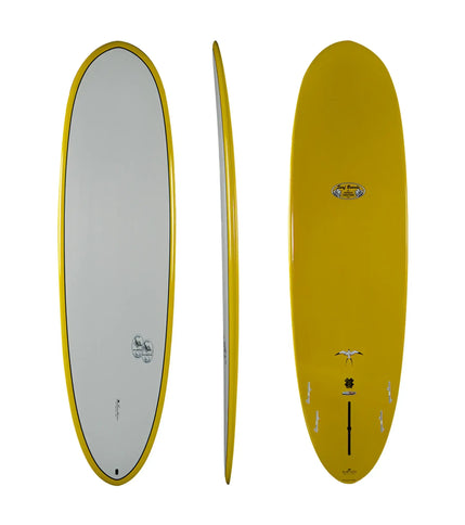 Surftech Donald Takayama Takayama 7'4 Scorpion 2 - Tuflite V-Tech - FCS II - 4 + 1 Fin Yellow