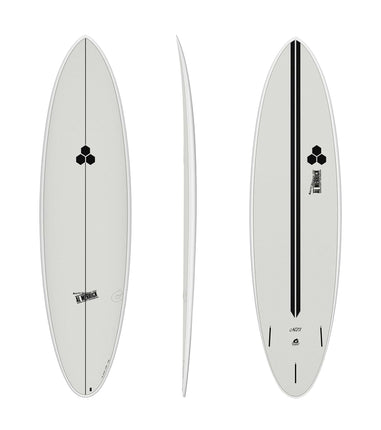 Torq Channel Islands M23 - Al Merrick - X-Lite - Futures - 3 Fin 7'4 Oyster Grey