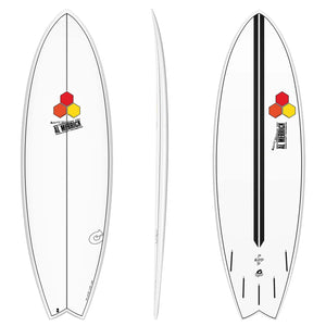 Torq Channel Islands Pod Mod - Al Merrick - X-Lite - Futures - 5 Fin 6'2 White Pinline
