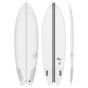 Torq Torq Fish TEC - FCS II - 2 Fin 5'10 Clear