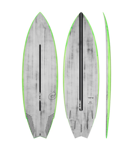 Torq Torq Go-Kart ACT - Futures - 5 Fin - Green Rail
