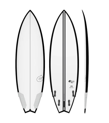 Torq Torq Go-Kart TEC - FCS II - 5 Fin - Black Rail