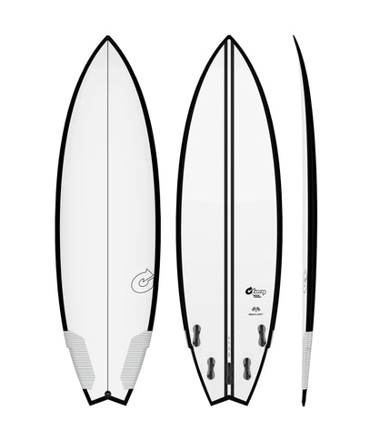 Torq Torq Go-Kart TEC - FCS II - 5 Fin - Black Rail