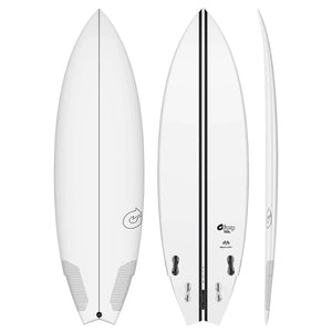 Torq Torq Go-Kart TEC - FCS II - 5 Fin - Clear