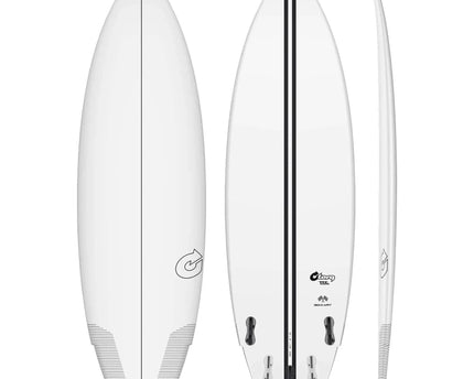 Torq Torq Go-Kart TEC - FCS II - 5 Fin - Clear