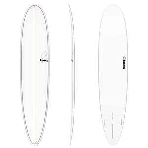 Torq Torq Longboard TET - Futures - 2 + 1 Fin 8'6 White Pinline
