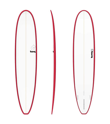 Torq Torq Longboard TET - Futures - 2 + 1 Fin - End of Range 9'0 Red Rail