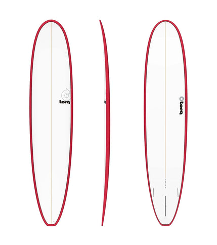 Torq Torq Longboard TET - Futures - 2 + 1 Fin - End of Range 9'0 Red Rail