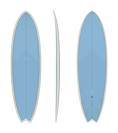 Torq Torq Mod Fish TET - Futures - 5 Fin 6'10 Mako Blue