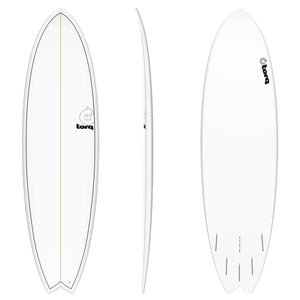 Torq Torq Mod Fish TET - Futures - 5 Fin 6'10 White Pinline