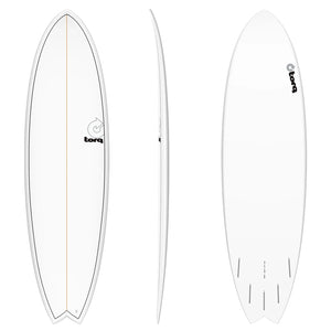 Torq Torq Mod Fish TET - Futures - 5 Fin - White Pinline