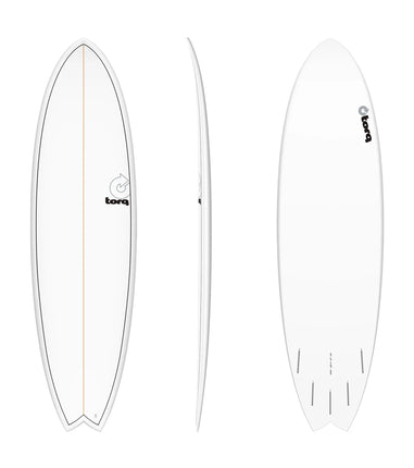 Torq Torq Mod Fish TET - Futures - 5 Fin - White Pinline