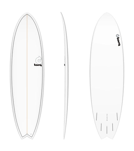 Torq Torq Mod Fish TET - Futures - 5 Fin - White Pinline