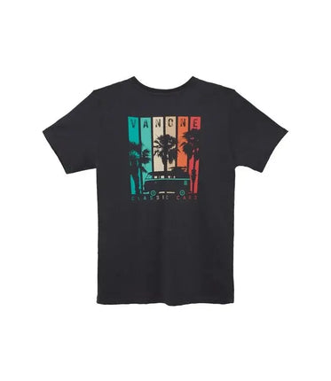 Van One Classic Cars Van One Classic Cars T-Shirt Retro Stripes Black