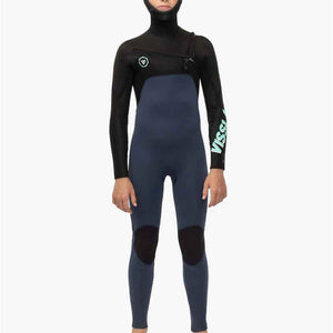 Vissla Vissla 7 Seas 5/4/3 Hooded Kinder Wetsuit - Dark Slate
