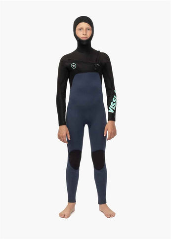Vissla Vissla 7 Seas 5/4/3 Hooded Kinder Wetsuit - Dark Slate