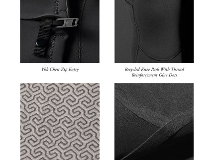 Vissla Vissla 7 Seas 5/4/3 Hooded Kinder Wetsuit - Phantom