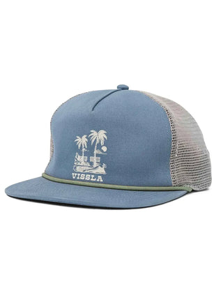 Vissla Vissla Double Shaka Trucker Hat Blue Haze