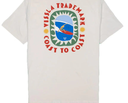 Vissla Vissla Heren Coast To Coast Eco Tee Bone